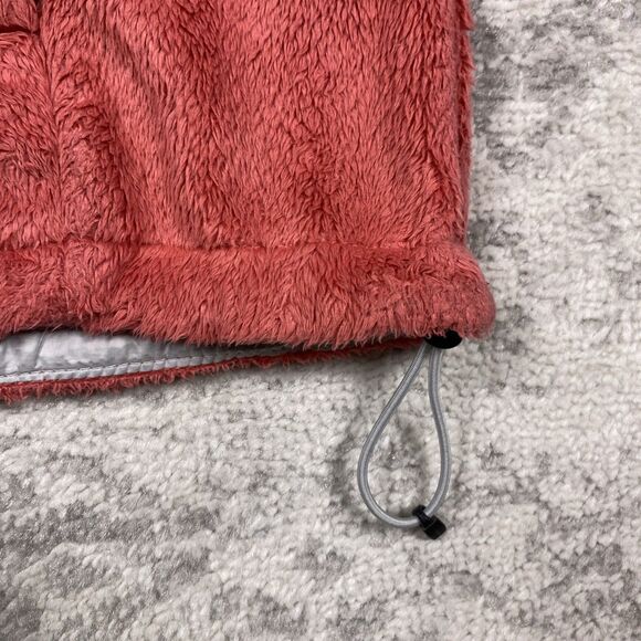 The North Face Osito Jacket Mock Neck Shaggy Coral Zip Fleece Women’s Medium - Picture 6 of 7